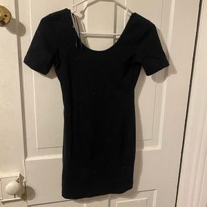 Short black forever 21 tight sexy body on dress